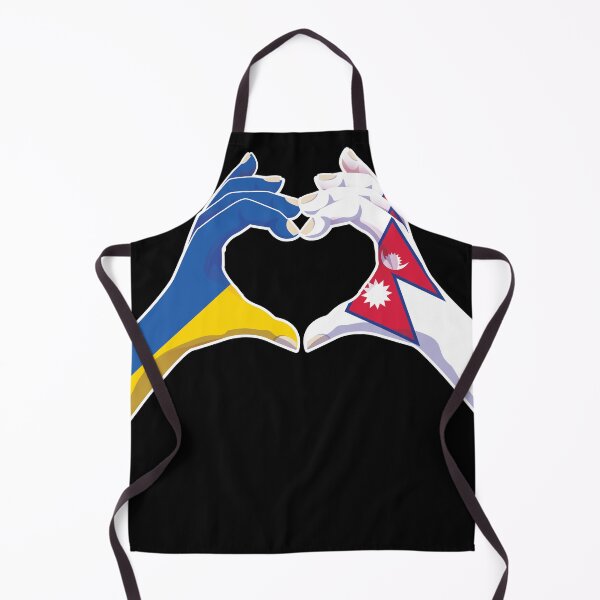 Item preview, Nepalese Nepal Ukraine Ukrainian Love Heart Peace designed and sold by FlagX.