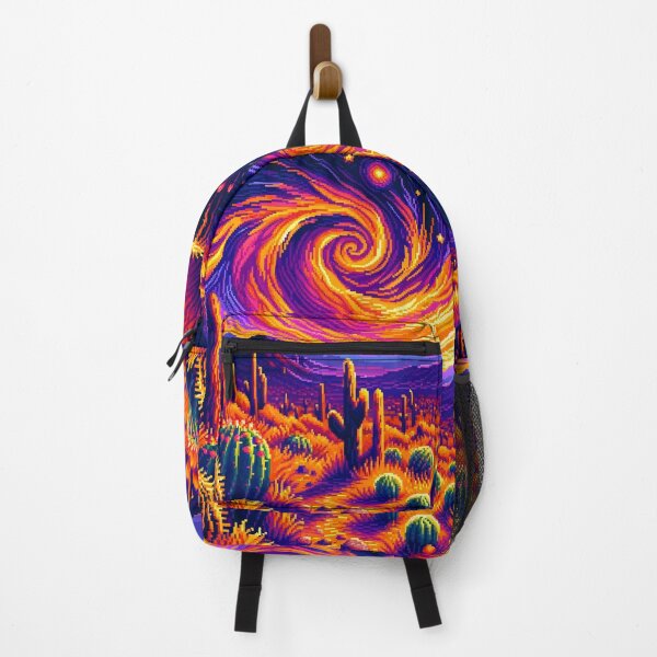 Item preview, Desert Starry Swirl: Van Gogh's Pixel Tribute designed and sold by fabinthelab.