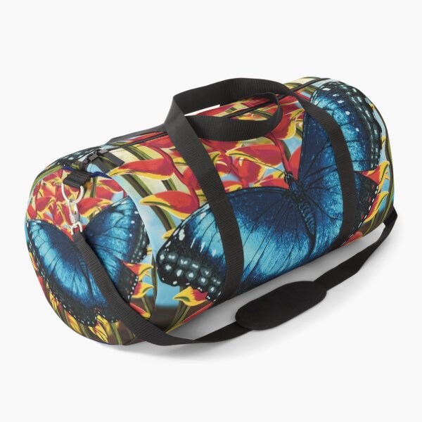 Item preview, Blue Morpho Butterfly on Heliconia designed and sold by Catherine Harrison.