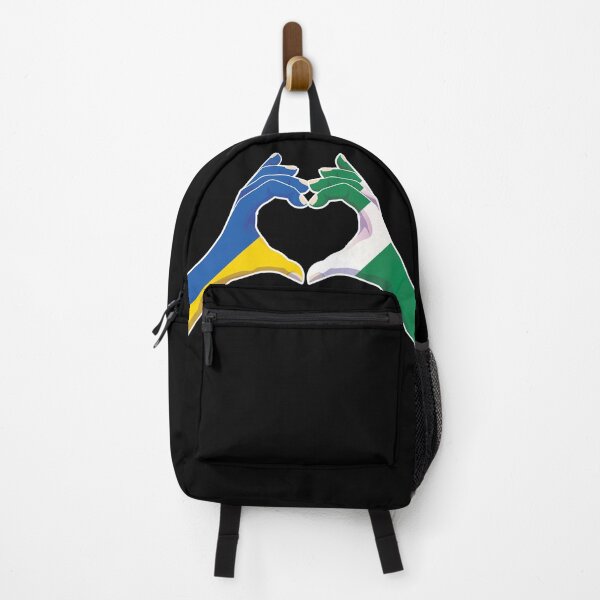Item preview, Nigeria Nigerian Ukraine Ukrainian Love Heart Peace designed and sold by FlagX.