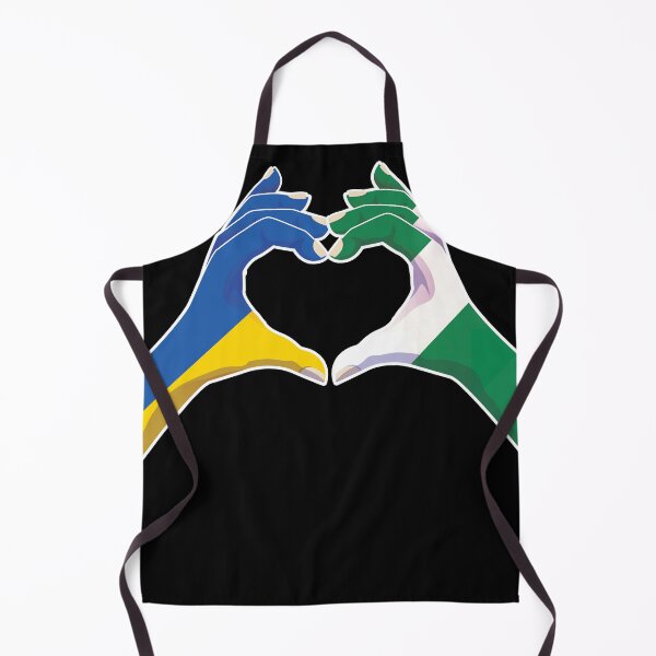 Item preview, Nigeria Nigerian Ukraine Ukrainian Love Heart Peace designed and sold by FlagX.