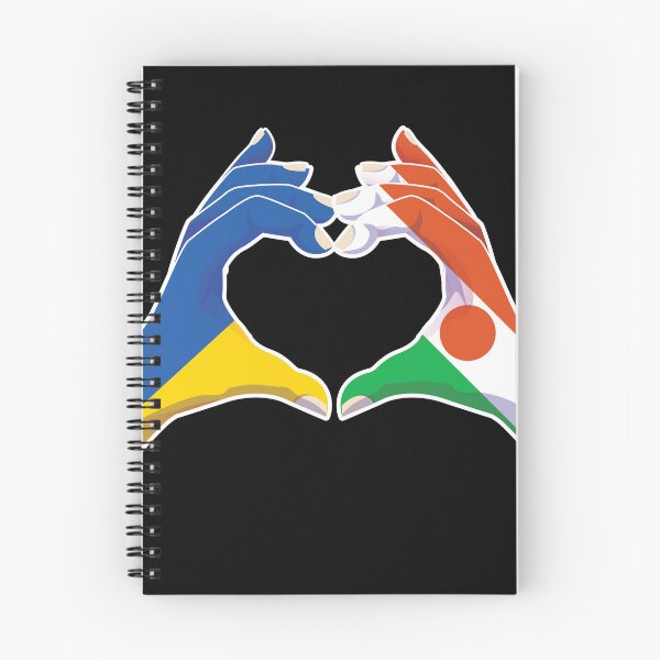 Item preview, Niger Nigerien Ukraine Ukrainian Love Heart Peace designed and sold by FlagX.