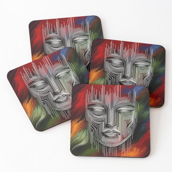 Item preview, Mask Closed Eyes White Lines designed and sold by Kiwiaroha.