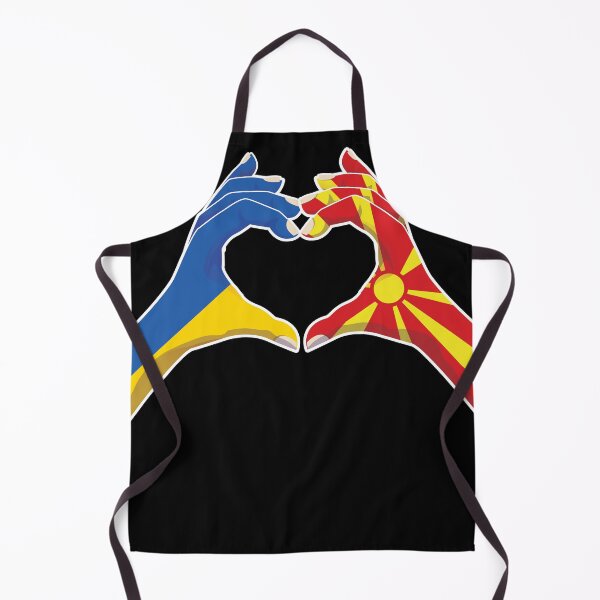 Item preview, North Macedonia Macedonian Ukraine Ukrainian Love Heart Peace designed and sold by FlagX.
