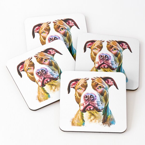 Item preview, Soulful Impressionist Pitbull Terrier designed and sold by Fredster1966.