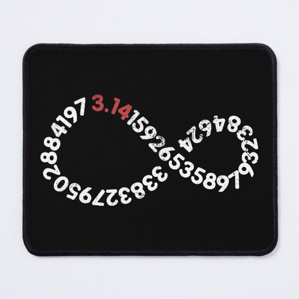 Item preview, Infinity 3.14 Pi Digits - Pi Day Mathematics Math Teacher Distressed Infinite Shaped Design designed and sold by venomousvector.