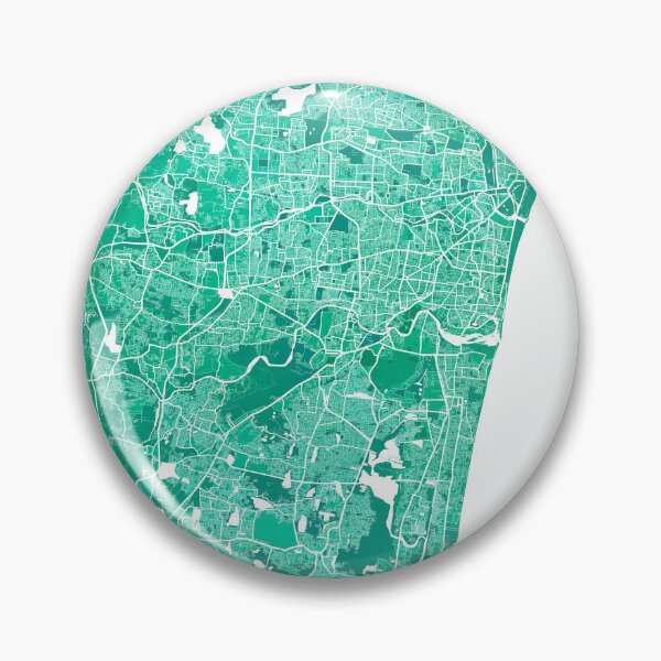 Item preview, Chennai City Map of Tamil Nadu, India - Watercolor designed and sold by deMAP.