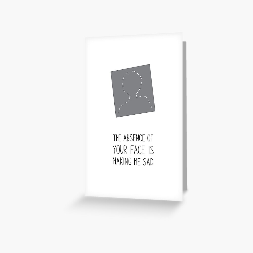 Missing Persons Greeting Card