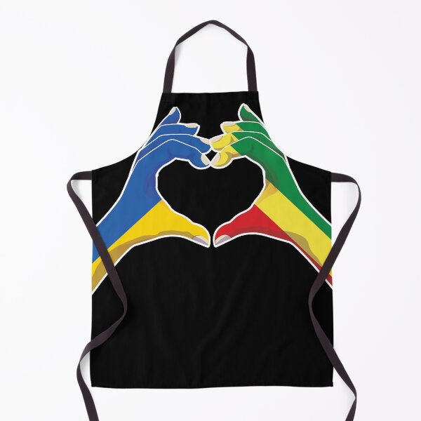 Item preview, Africa Pan-African Ukraine Ukrainian Love Heart Peace designed and sold by FlagX.