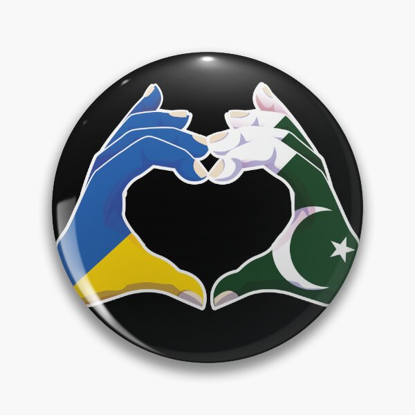 Artikelvorschau, Pakistan Pakistanisch Ukraine Ukrainisch Liebe Herz Frieden entworfen und verkauft von FlagX.