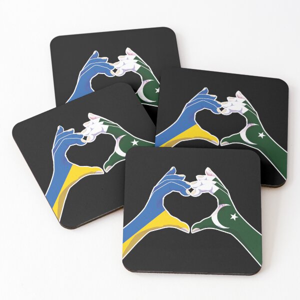 Item preview, Pakistan Pakistani Ukraine Ukrainian Love Heart Peace designed and sold by FlagX.