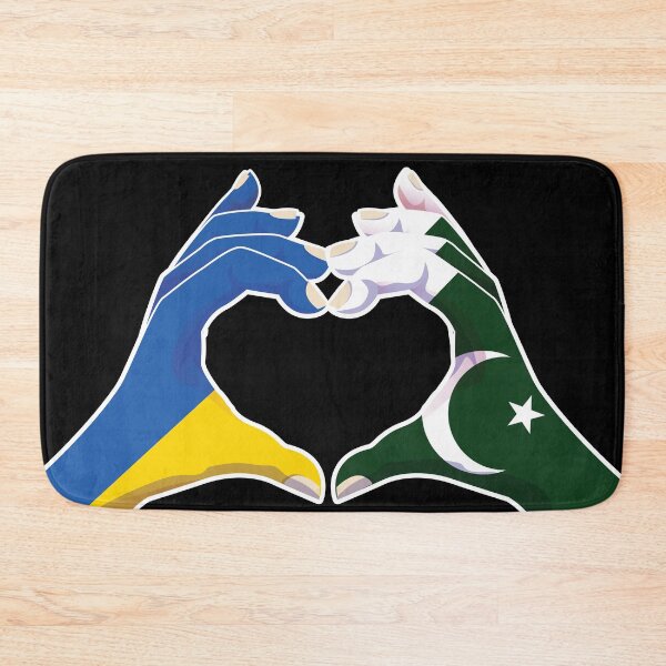 Item preview, Pakistan Pakistani Ukraine Ukrainian Love Heart Peace designed and sold by FlagX.