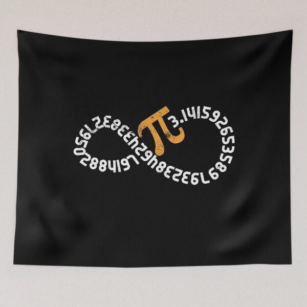 Item preview, 3.14 Pi Digits Infinity Sign Irrational Number Design Math Teacher Distressed Infinite Shaped Design designed and sold by venomousvector.