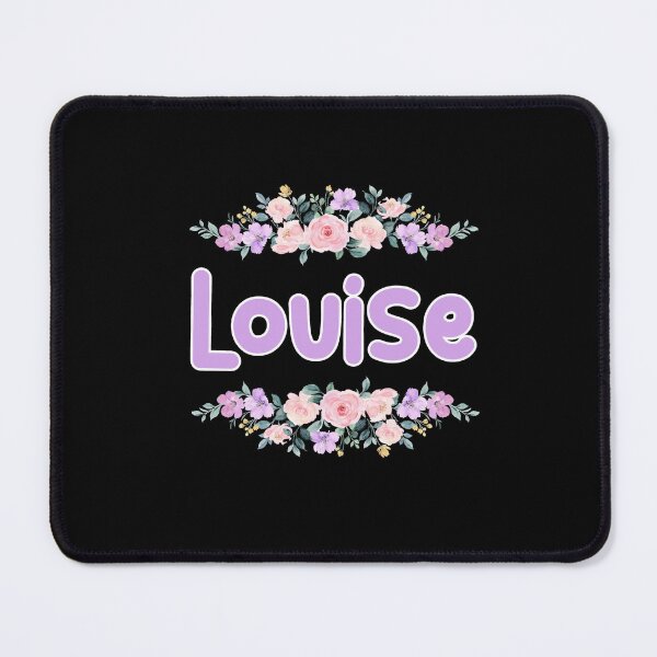 Item preview, Purple Flower Louise Name Label (Black) designed and sold by NormadWorld.