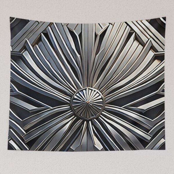 Item preview, silver art deco style 026 designed and sold by fleesphotos.