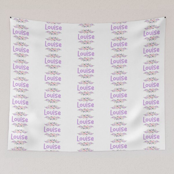 Item preview, Purple Flower Louise Name Label  designed and sold by NormadWorld.