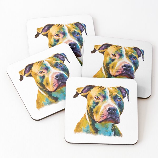 Item preview, Impressionist Pitbull Terrier designed and sold by Fredster1966.