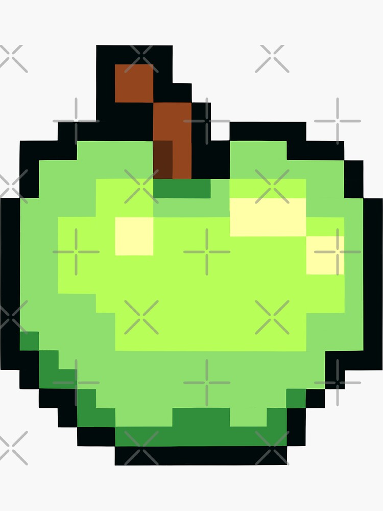 Thumbnail 3 of 3, Sticker, Green Apple designed and sold by Flickingjane.