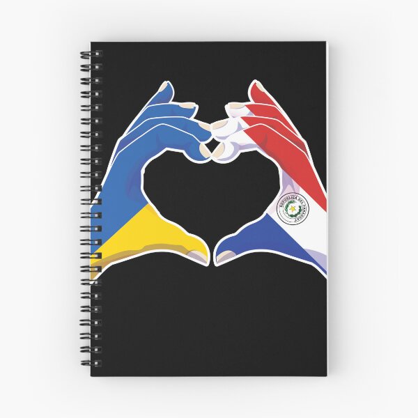 Item preview, Paraguay Paraguayan Ukraine Ukrainian Love Heart Peace designed and sold by FlagX.