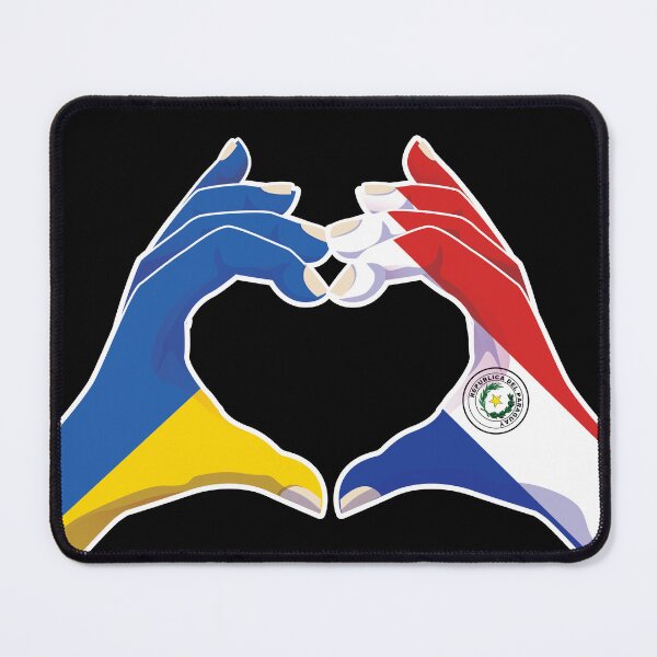 Item preview, Paraguay Paraguayan Ukraine Ukrainian Love Heart Peace designed and sold by FlagX.