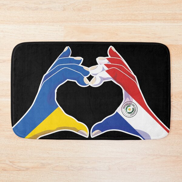 Item preview, Paraguay Paraguayan Ukraine Ukrainian Love Heart Peace designed and sold by FlagX.
