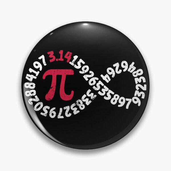 Item preview, 3.14 Infinity Math Pi Symbol and Digits Mathematical Constant Math Teacher Distressed Infinite Shaped Design designed and sold by venomousvector.