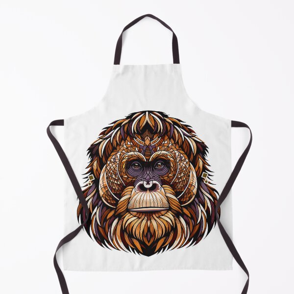 Item preview, Ornate Orangutan Mandala: Symmetrical Line Art designed and sold by Amanda-S-Olsen.