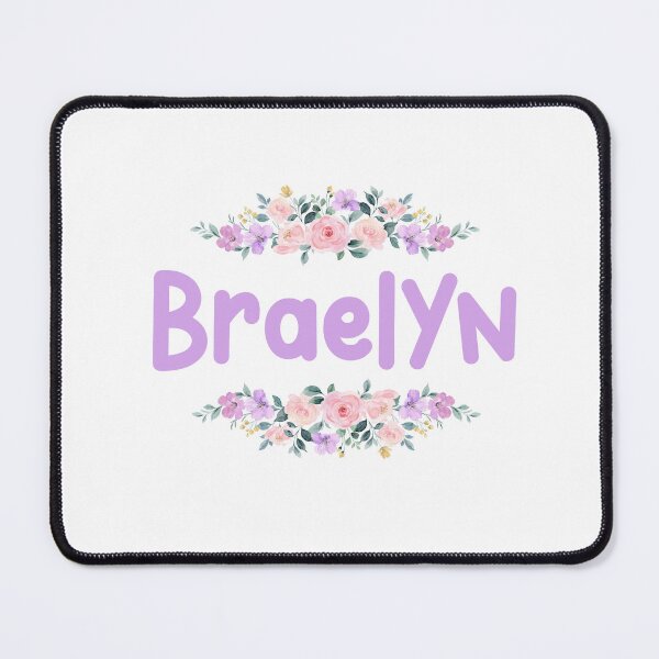 Item preview, Purple Flower Braelyn Name Label designed and sold by NormadWorld.