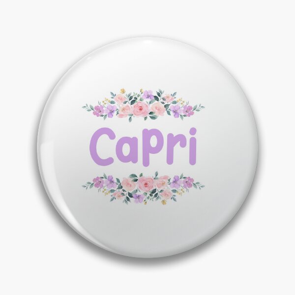 Item preview, Purple Flower Capri Name Label  designed and sold by NormadWorld.
