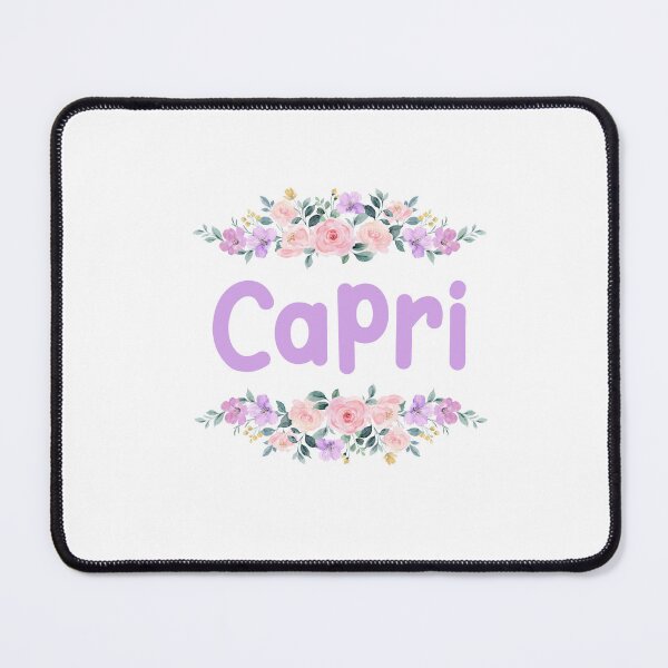 Item preview, Purple Flower Capri Name Label  designed and sold by NormadWorld.