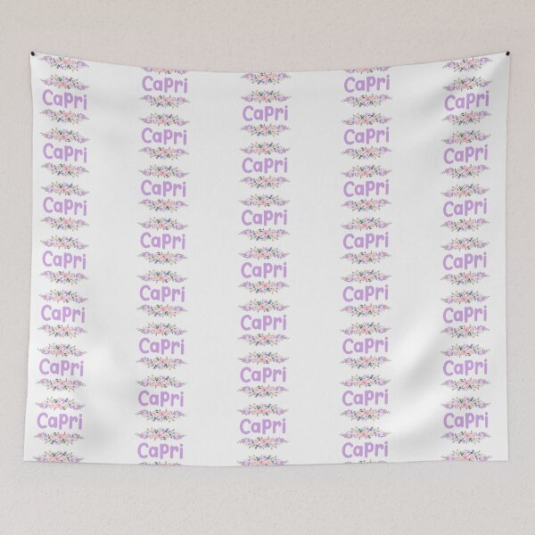 Item preview, Purple Flower Capri Name Label  designed and sold by NormadWorld.