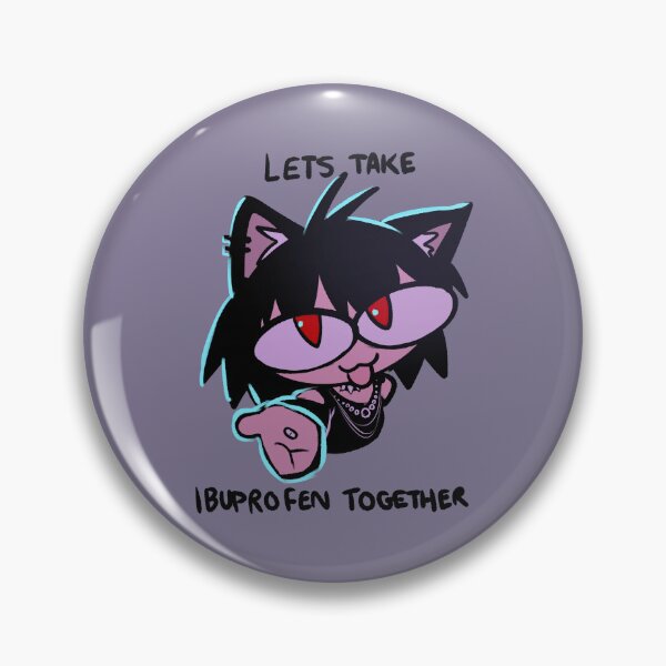 Item preview, Neko Arc Ibuprofen Funny Meme Designs designed and sold by Shidesama.