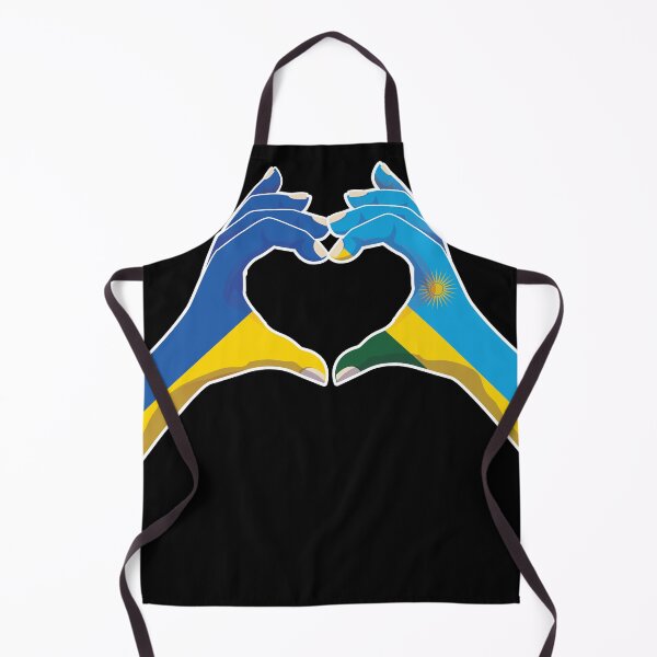 Item preview, Rwanda Rwandan Rwandese Ukraine Ukrainian Love Heart Peace designed and sold by FlagX.