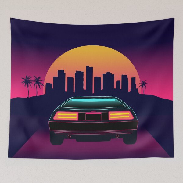 Item preview, 80's Retro Car and Cityscape designed and sold by WilliamSRamsey.