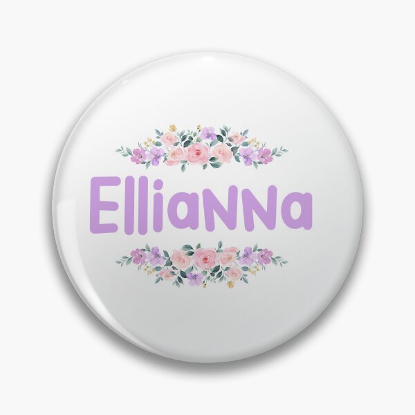 Item preview, Purple Flower Ellianna Name Label  designed and sold by NormadWorld.