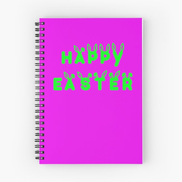 Item preview, Happy Easter with Green Lettering on Pink Background designed and sold by Victoria Rose.