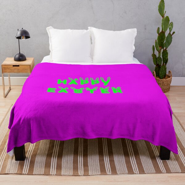 Item preview, Happy Easter with Green Lettering on Pink Background designed and sold by Victoria Rose.