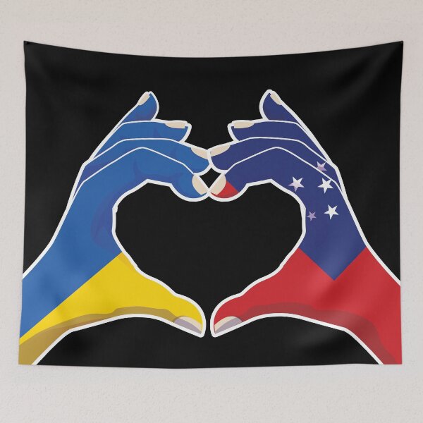Item preview, Samoa Samoan Ukraine Ukrainian Love Heart Peace designed and sold by FlagX.