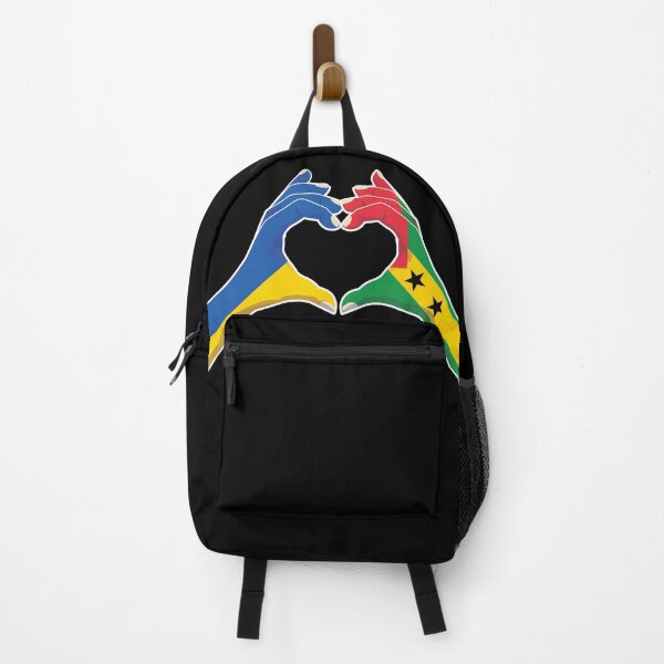 Item preview, Sao Tome and Principe Sao Tomean Ukraine Ukrainian Love Heart Peace designed and sold by FlagX.