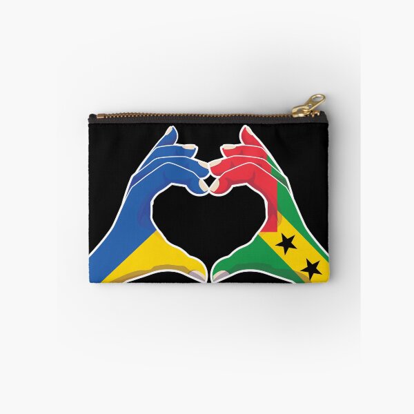 Item preview, Sao Tome and Principe Sao Tomean Ukraine Ukrainian Love Heart Peace designed and sold by FlagX.