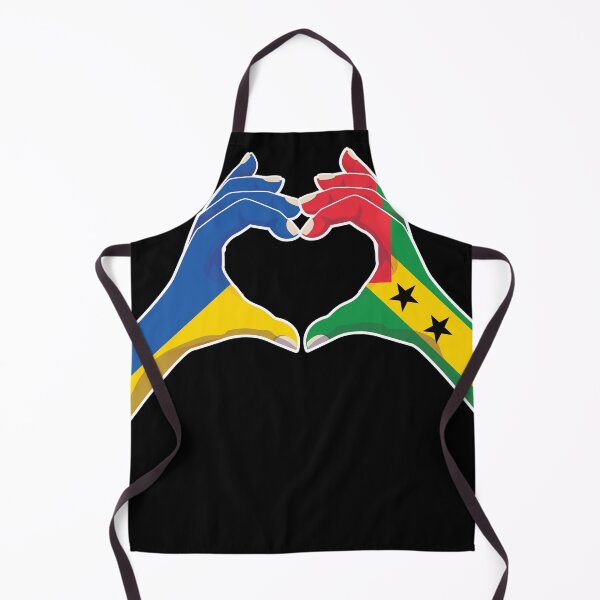 Item preview, Sao Tome and Principe Sao Tomean Ukraine Ukrainian Love Heart Peace designed and sold by FlagX.