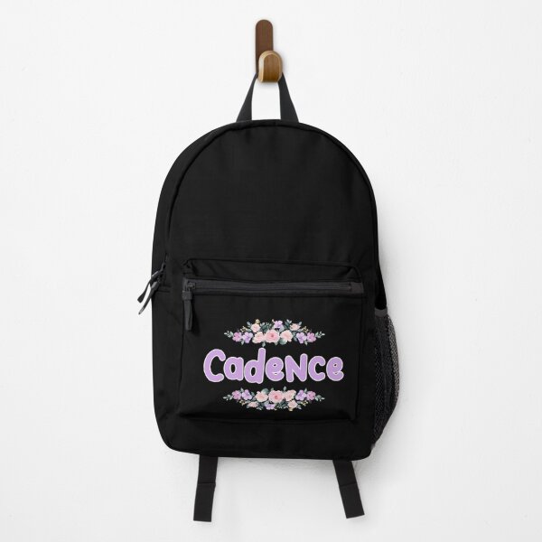 Item preview, Purple Flower Cadence Name Label (Black) designed and sold by NormadWorld.