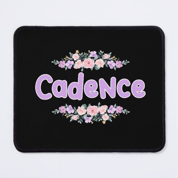 Item preview, Purple Flower Cadence Name Label (Black) designed and sold by NormadWorld.