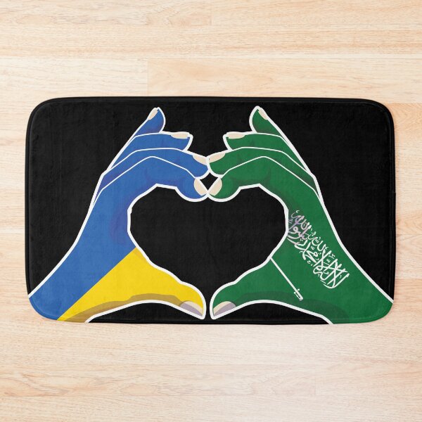 Item preview, Saudi Arabia Saudi Arabian Ukraine Ukrainian Love Heart Peace designed and sold by FlagX.