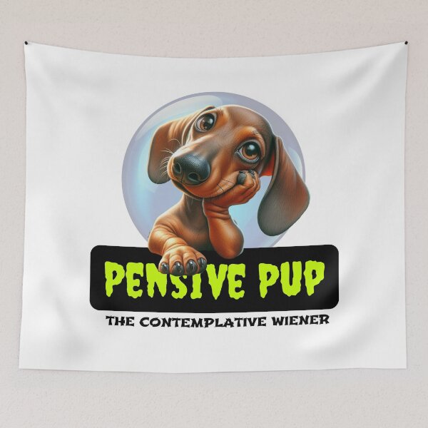 Item preview, Pensive Wiener Dog: Deep in Reflection designed and sold by Hungry-Murphy.