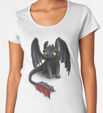 Toothless, Night Fury Inspired Dragon. Women's Premium T-Shirt