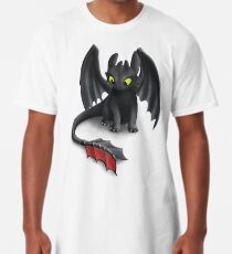Toothless, Night Fury Inspired Dragon. Long T-Shirt