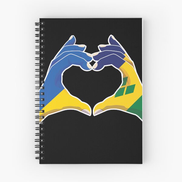 Item preview, Saint Vincent and the Grenadines Ukraine Ukrainian Love Heart Peace designed and sold by FlagX.
