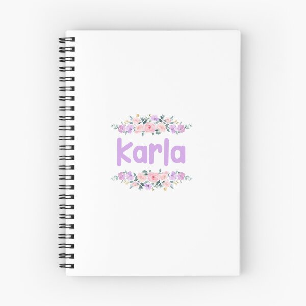 Item preview, Purple Flower Karla Name Label  designed and sold by NormadWorld.