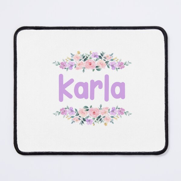 Item preview, Purple Flower Karla Name Label  designed and sold by NormadWorld.